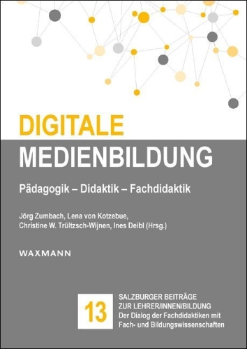 Buchcover und Innenansicht für das Buch: Digitale Medienbildung