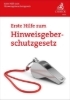 Buchcover und Innenansicht für das Buch: Erste Hilfe zum Hinweisgeberschutzgesetz