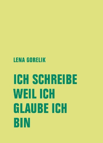 Buchcover und Innenansicht für das Buch: ICH SCHREIBE, WEIL ICH, GLAUBE ICH, BIN