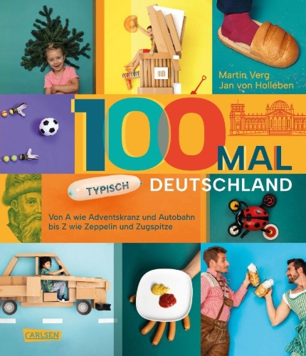 Buchcover und Innenansicht für das Buch: 100 mal typisch Deutschland