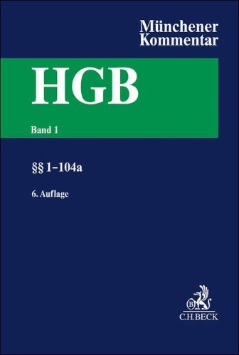 Buchcover und Innenansicht für das Buch: Münchener Kommentar zum Handelsgesetzbuch  Band 1: §§ 1-104a