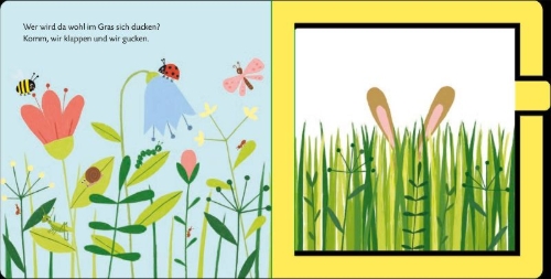 Buchcover und Innenansicht für das Buch: Mein Klapp-Guck-Buch: Welches Tier kennst du hier?