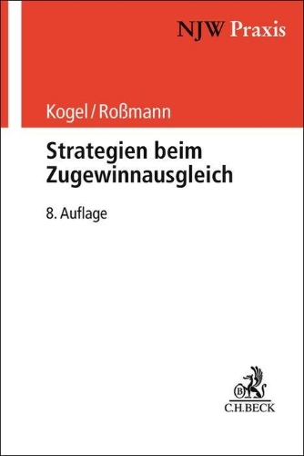 Buchcover und Innenansicht für das Buch: Strategien beim Zugewinnausgleich