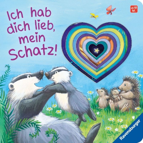 Buchcover und Innenansicht für das Buch: Ich hab dich lieb, mein Schatz!