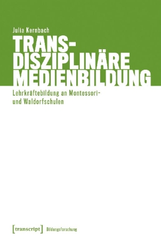 Buchcover und Innenansicht für das Buch: Transdisziplinäre Medienbildung