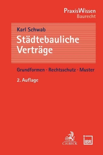 Buchcover und Innenansicht für das Buch: Städtebauliche Verträge