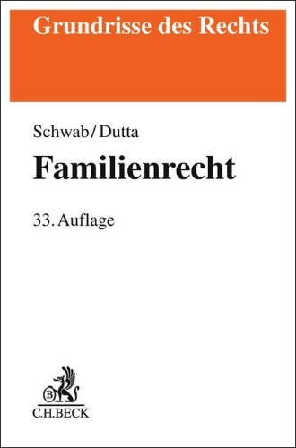Buchcover und Innenansicht für das Buch: Familienrecht