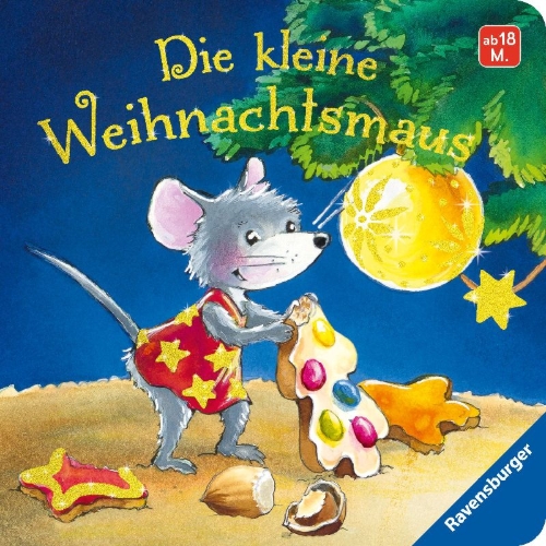 Buchcover und Innenansicht für das Buch: Die kleine Weihnachtsmaus