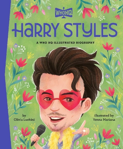 Buchcover und Innenansicht für das Buch: Harry Styles: A Who HQ Illustrated Biography