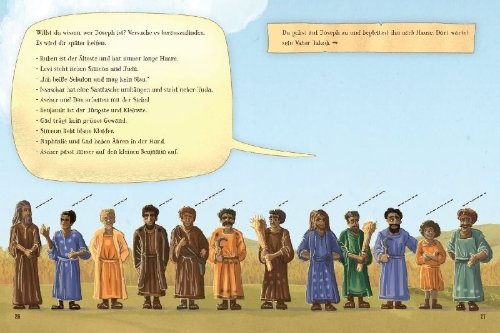 Buchcover und Innenansicht für das Buch: BIBLE EXIT GAME Das geheimnisvolle Fest