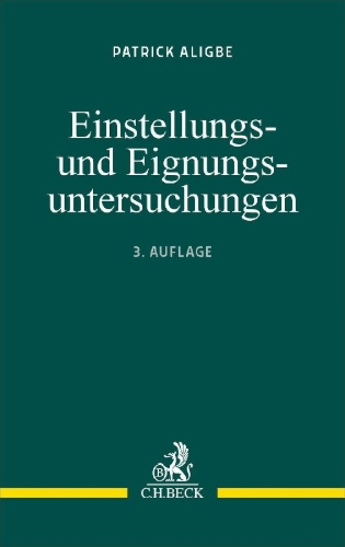 Buchcover und Innenansicht für das Buch: Einstellungs- und Eignungsuntersuchungen