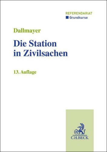 Buchcover und Innenansicht für das Buch: Die Station in Zivilsachen