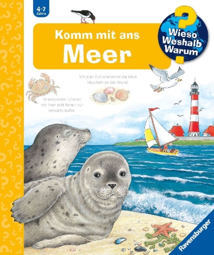 Buchcover und Innenansicht für das Buch: Wieso? Weshalb? Warum?, Band 17: Komm mit ans Meer