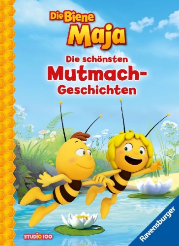 Buchcover und Innenansicht für das Buch: Die Biene Maja - Die schönsten Mutmach-Geschichten