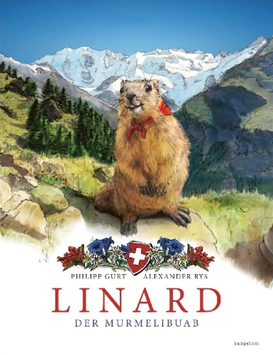 Buchcover und Innenansicht für das Buch: Linard. Der Murmelibuab