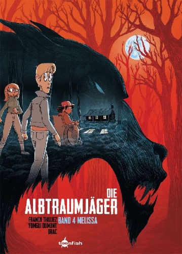 Buchcover und Innenansicht für das Buch: Die Albtraumjäger. Band 4