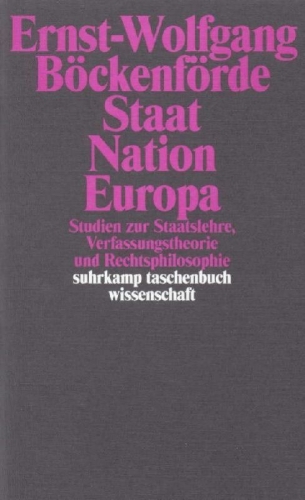 Buchcover und Innenansicht für das Buch: Staat, Nation, Europa