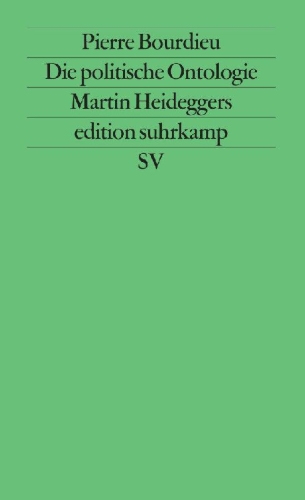 Buchcover und Innenansicht für das Buch: L'ontologie politique de Martin Heidegger
