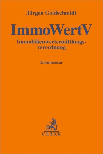 Buchcover und Innenansicht für das Buch: Immobilienwertermittlungsverordnung. ImmoWertV