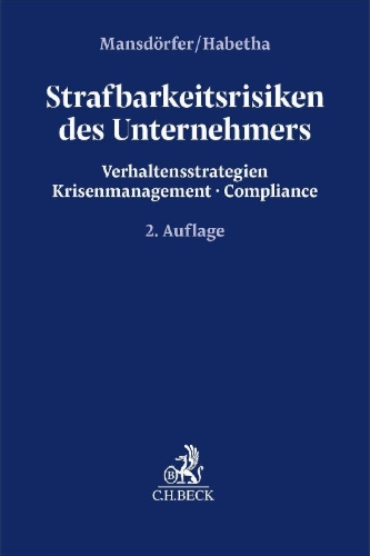 Buchcover und Innenansicht für das Buch: Strafbarkeitsrisiken des Unternehmers