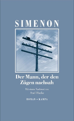 Buchcover und Innenansicht für das Buch: L'homme qui regardait passer les trains