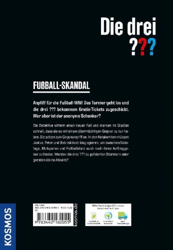Buchcover und Innenansicht für das Buch: Die drei ??? Fußball-Skandal