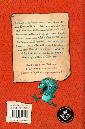 Buchcover und Innenansicht für das Buch: Drachendetektiv Schuppe - Chaos im Zauberwald