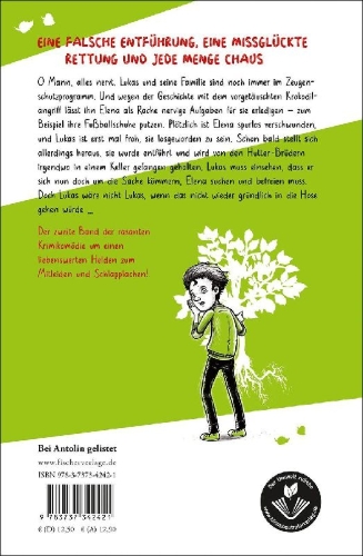 Buchcover und Innenansicht für das Buch: Lukas Undercover - Voll verpeilt ist halb gerettet