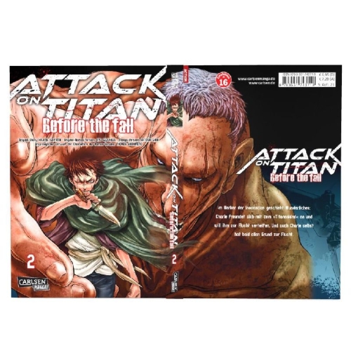 Buchcover und Innenansicht für das Buch: Shingeki no Kyojin - Before the Fall