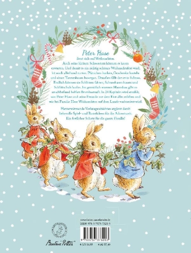 Buchcover und Innenansicht für das Buch: Peter Rabbit Christmas is coming