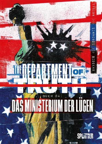 Buchcover und Innenansicht für das Buch: The Department of Truth. Band 4