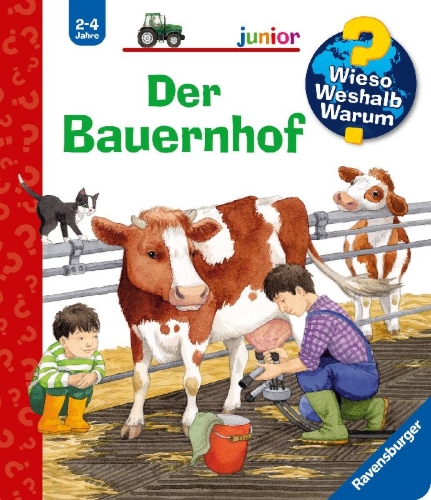 Buchcover und Innenansicht für das Buch: Wieso? Weshalb? Warum? junior, Band 1: Der Bauernhof