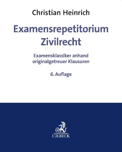 Buchcover und Innenansicht für das Buch: Examensrepetitorium Zivilrecht