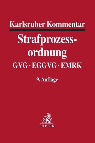 Buchcover und Innenansicht für das Buch: Karlsruher Kommentar zur Strafprozessordnung