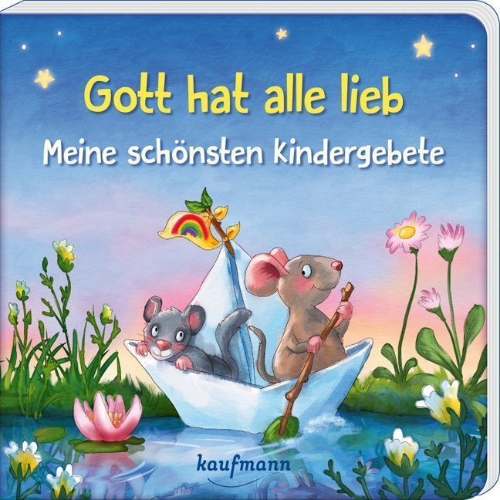 Buchcover und Innenansicht für das Buch: Gott hat alle lieb - Meine schönsten Kindergebete