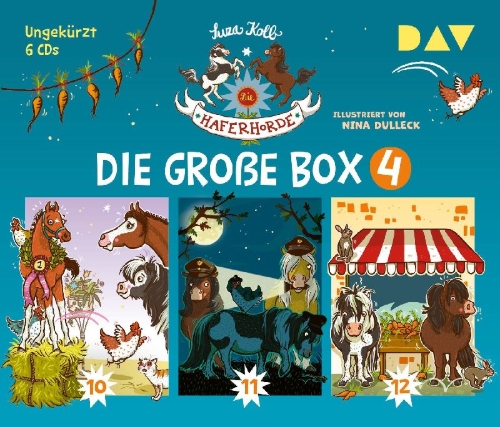 Buchcover und Innenansicht für das Buch: Die Haferhorde - Die große Box 4 (Teil 10-12)