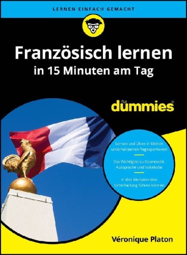 Buchcover und Innenansicht für das Buch: Französisch lernen in 15 Minuten am Tag für Dummies