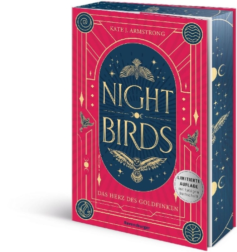 Buchcover und Innenansicht für das Buch: Nightbirds, Band 2 - Das Herz des Goldfinken