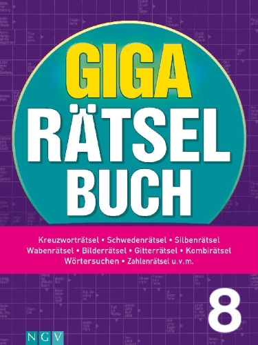 Buchcover und Innenansicht für das Buch: Giga-Rätselbuch 8