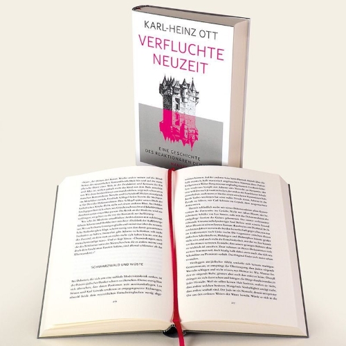 Buchcover und Innenansicht für das Buch: Verfluchte Neuzeit