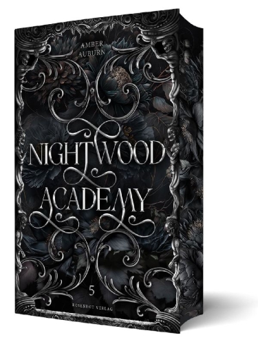 Buchcover und Innenansicht für das Buch: Nightwood Academy 5 - Dark Romantasy Serie