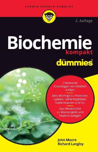 Buchcover und Innenansicht für das Buch: Biochemie kompakt für Dummies