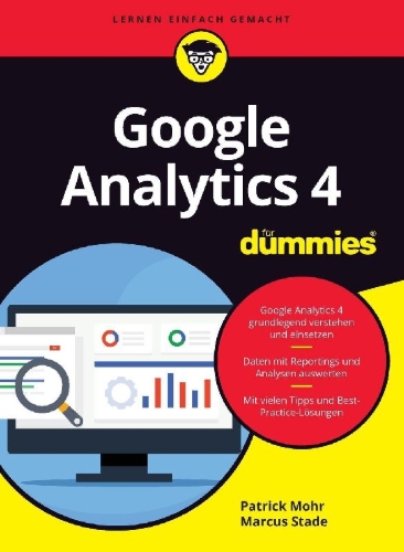 Buchcover und Innenansicht für das Buch: Google Analytics 4 für Dummies
