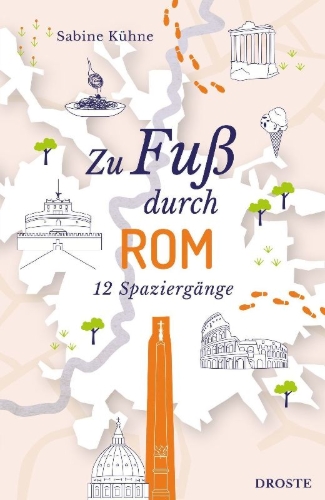 Buchcover und Innenansicht für das Buch: Zu Fuß durch Rom