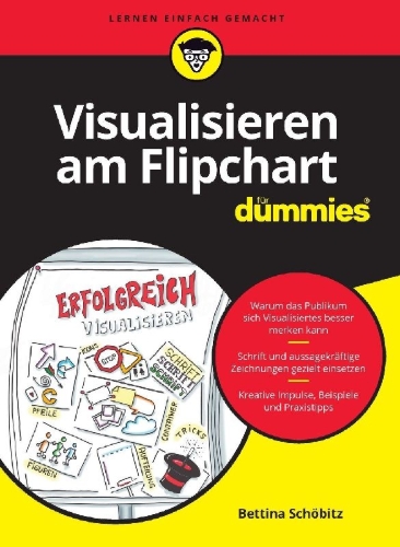 Buchcover und Innenansicht für das Buch: Visualisieren am Flipchart für Dummies