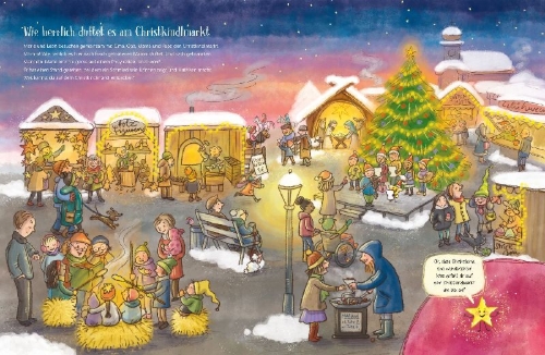 Buchcover und Innenansicht für das Buch: Mein erstes Buch vom Christkind - mit Klappen
