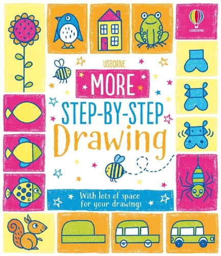 Buchcover und Innenansicht für das Buch: More Step-By-Step Drawing Book