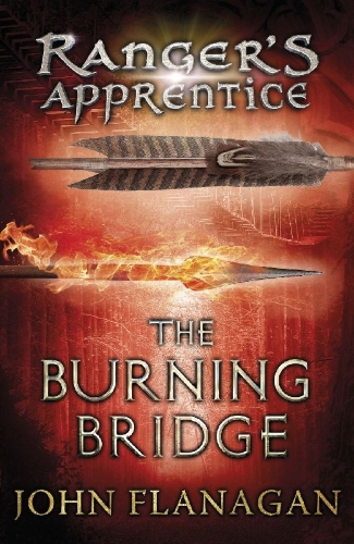 Buchcover und Innenansicht für das Buch: The Burning Bridge (Ranger's Apprentice Book 2)