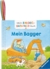 Buchcover und Innenansicht für das Buch: Mein Knuddel-Knautsch-Buch - Mein Bagger