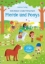 Buchcover und Innenansicht für das Buch: Mein Immer-wieder-Stickerbuch: Pferde und Ponys